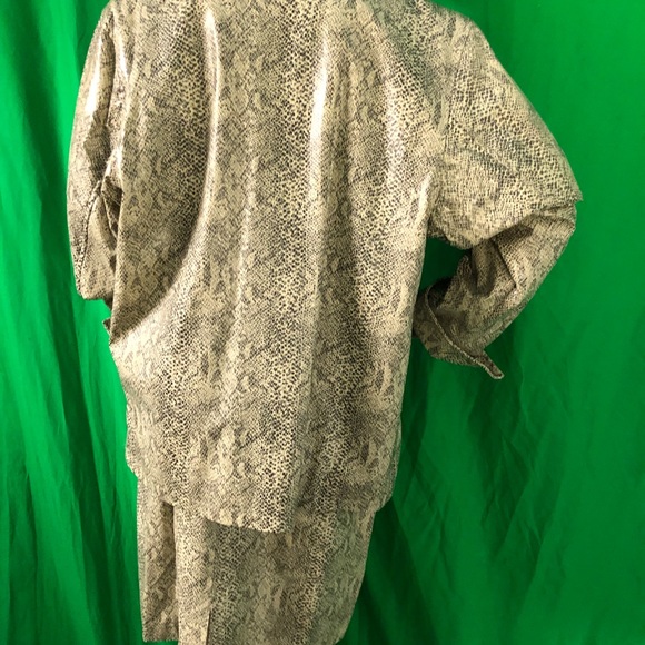 Vintage Learsi Snake Print Skirt Set